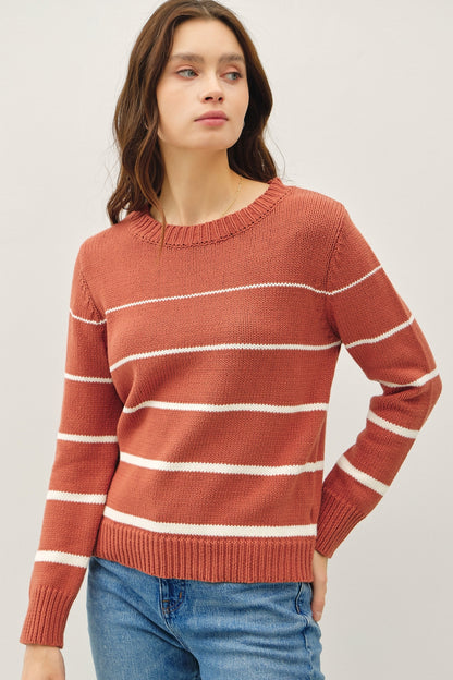 KEEP ON SHINING STRIPED SWEATER