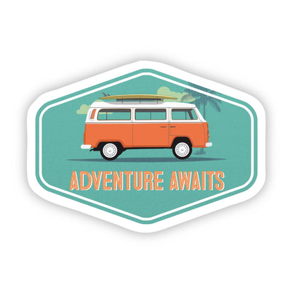 Adventure Awaits Van Sticker - Uptown Boutique Ramona