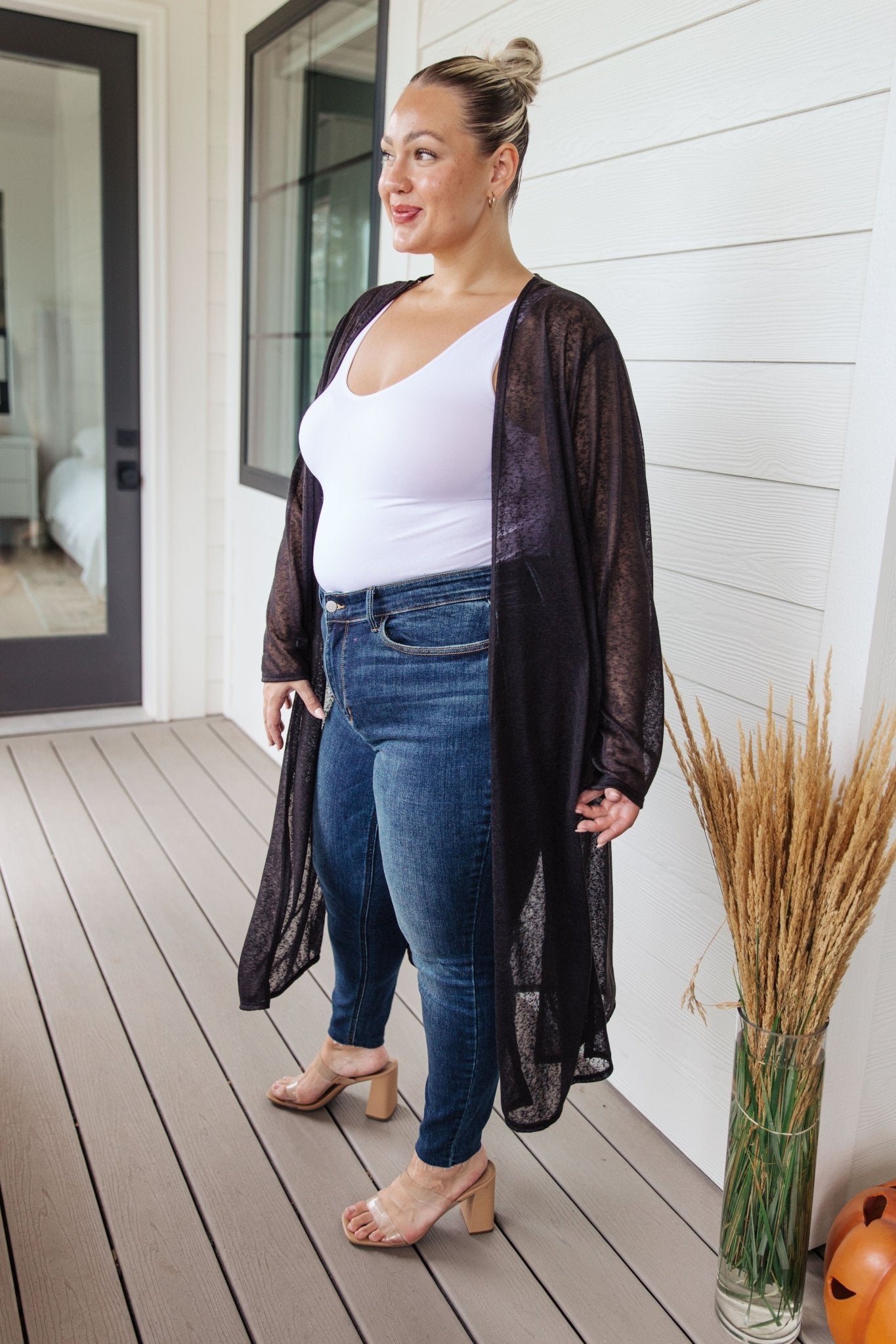 Afternoon Shade Sheer Cardigan (Online Exclusive) - Uptown Boutique Ramona