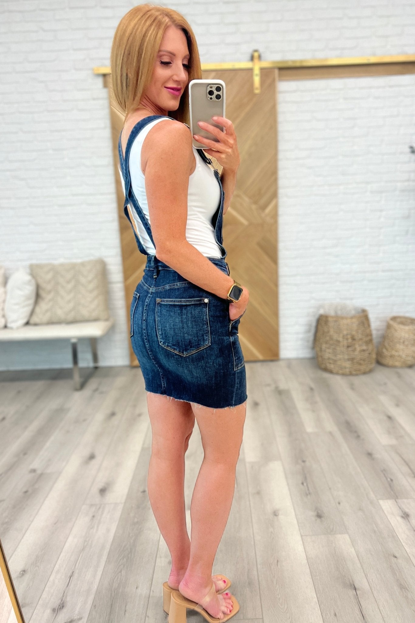 Agnes Denim Overall Dress (Online Exclusive) - Uptown Boutique Ramona