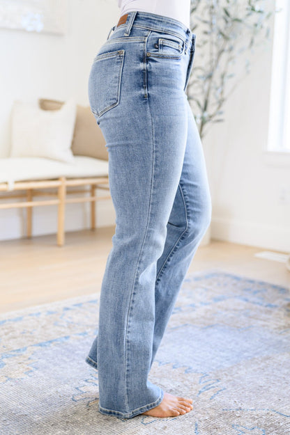 Alana Mid Rise Clean Bootcut Jeans (Online Exclusive) - Uptown Boutique Ramona