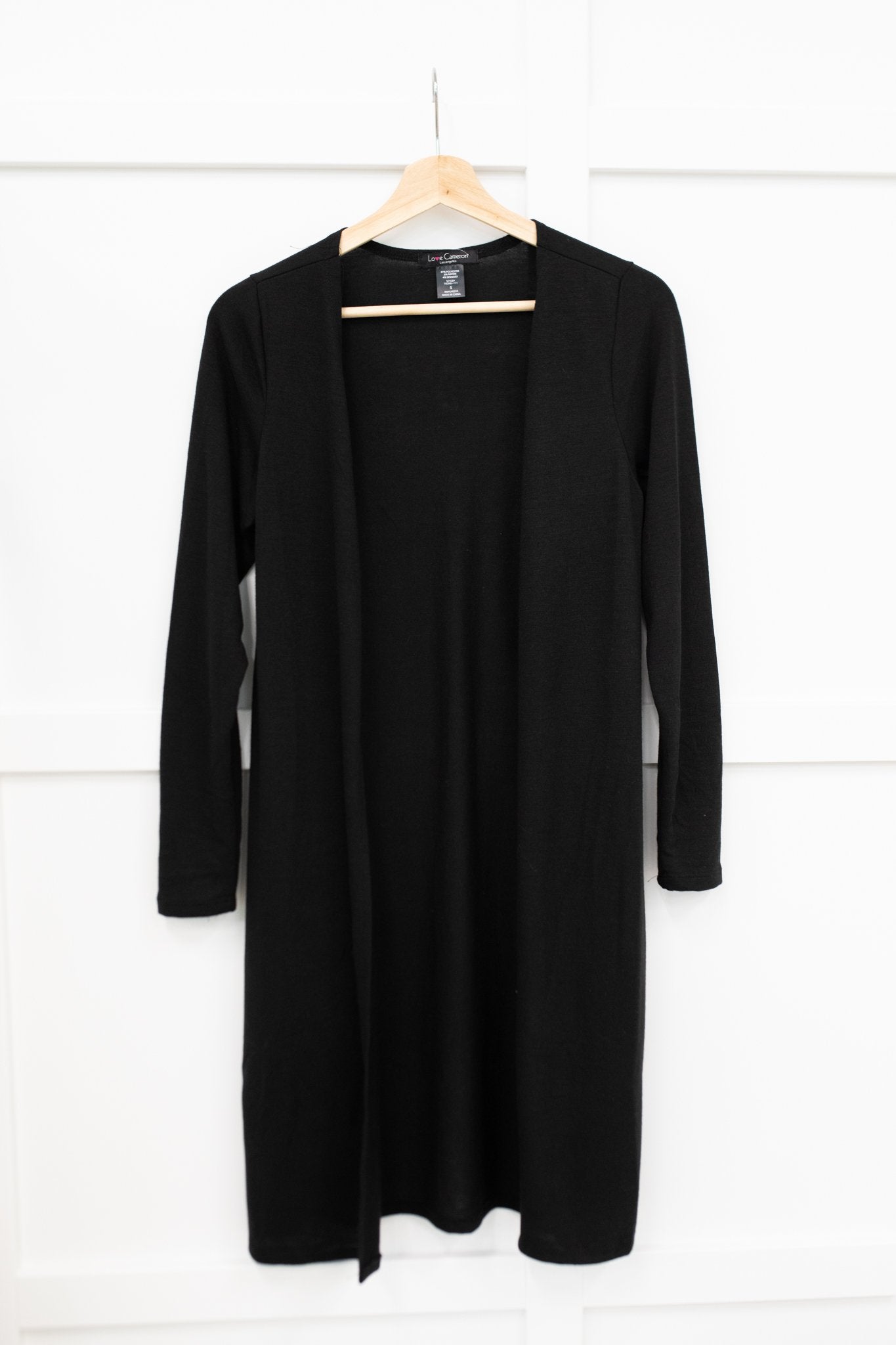 Alexis Lightweight Long Knit Cardigan in Black (Online Exclusive) - Uptown Boutique Ramona