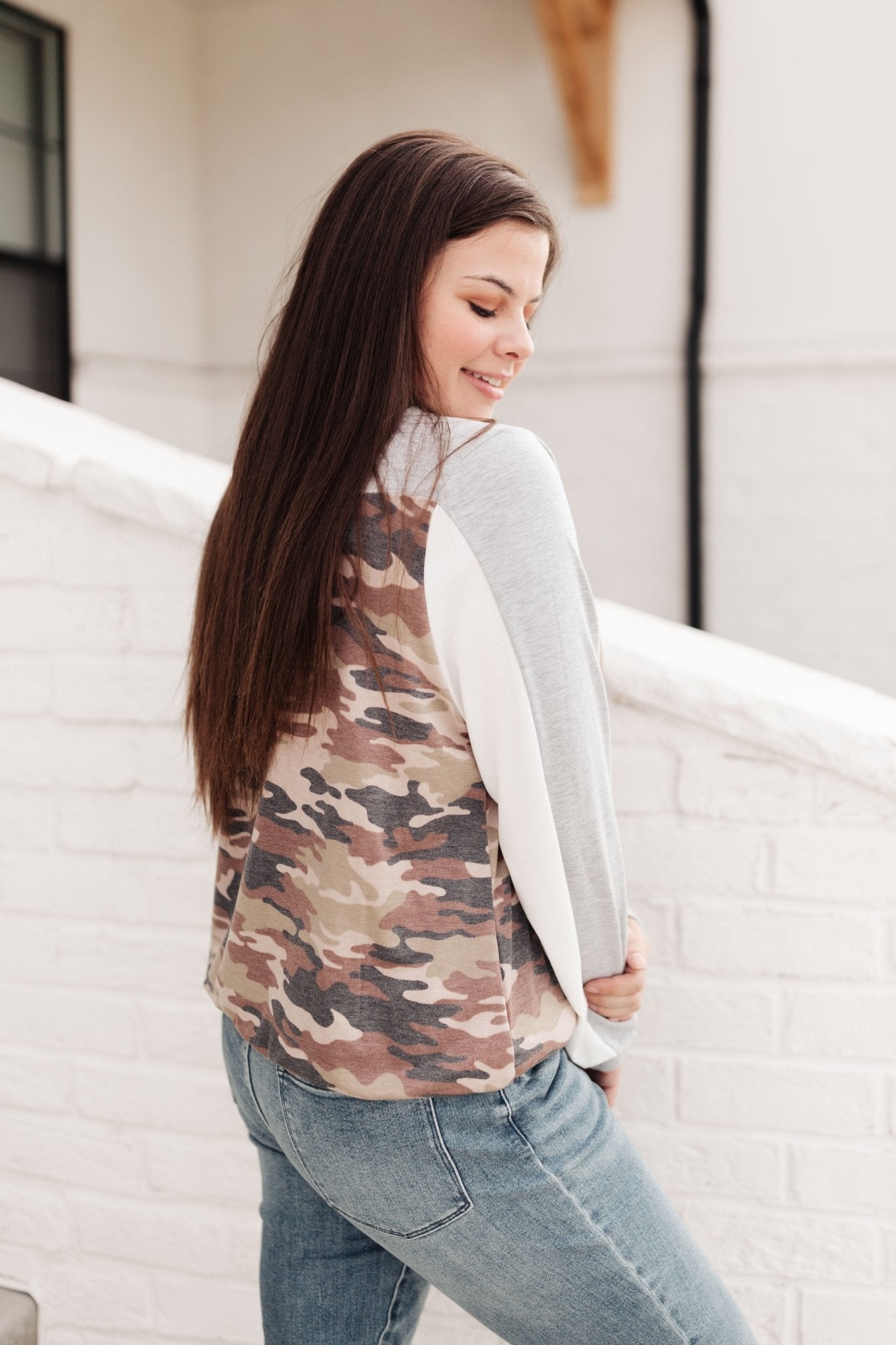 All About Adventure Top in Camo (Online Exclusive) - Uptown Boutique Ramona