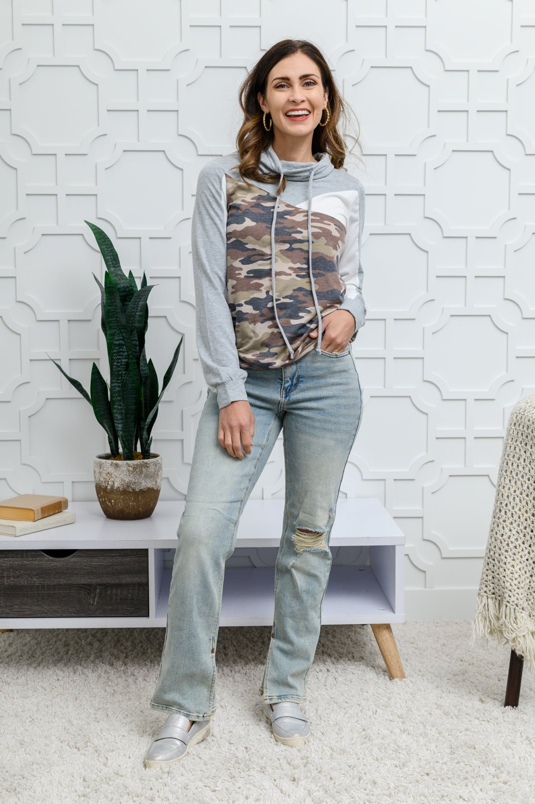 All About Adventure Top in Camo (Online Exclusive) - Uptown Boutique Ramona