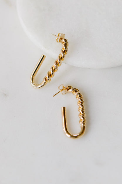 All About U Earrings in Gold (Online Exclusive) - Uptown Boutique Ramona