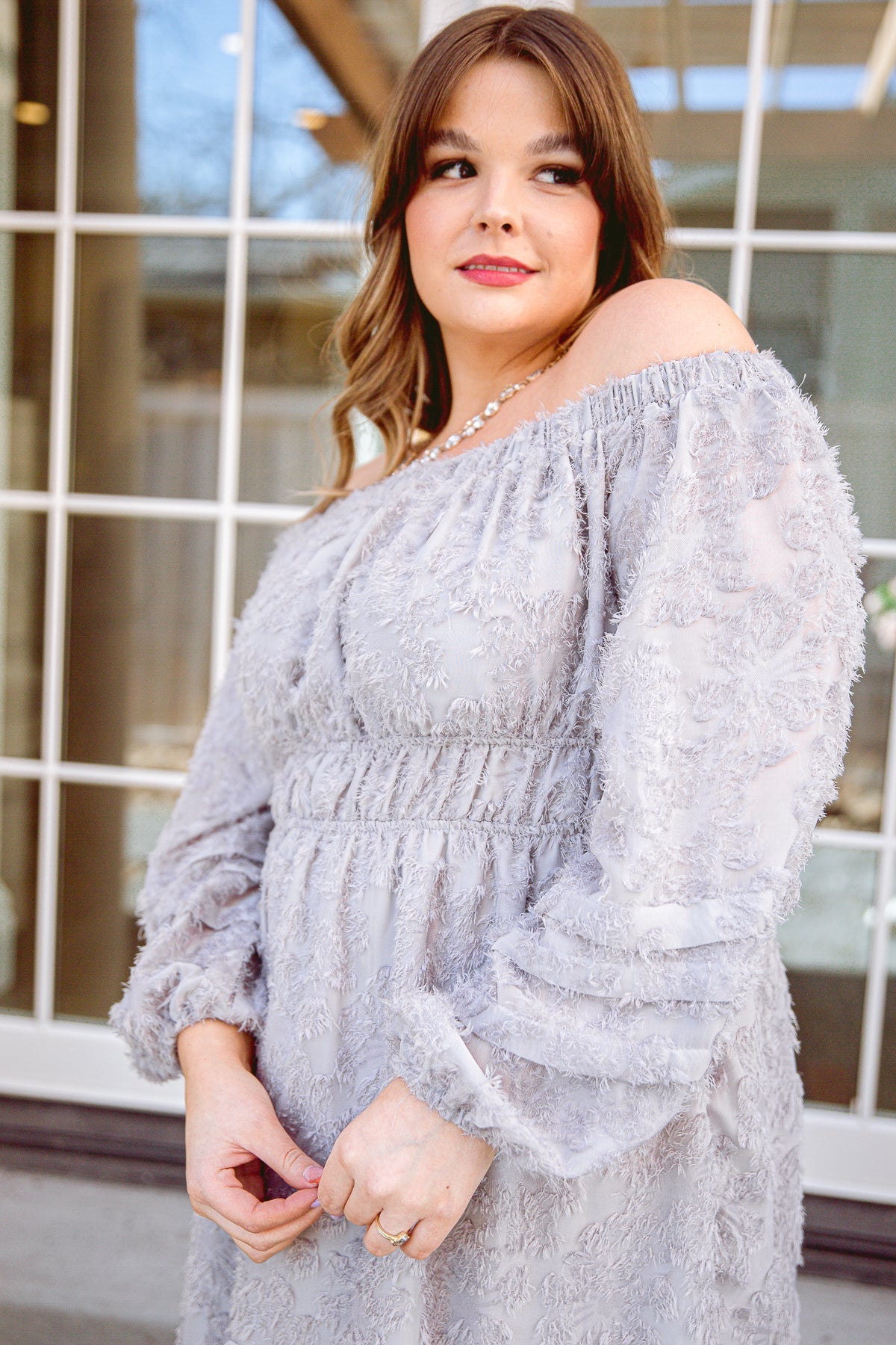 All Is Well Dress In Opal Gray (Online Exclusive) - Uptown Boutique Ramona