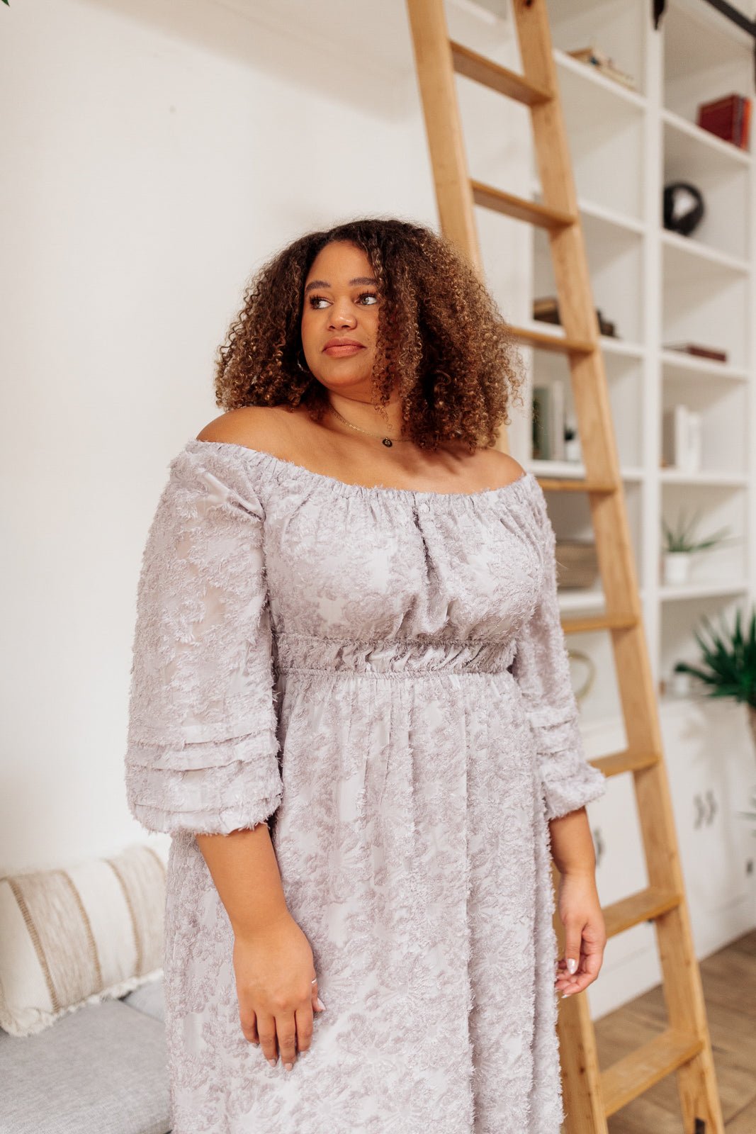 All Is Well Dress In Opal Gray (Online Exclusive) - Uptown Boutique Ramona