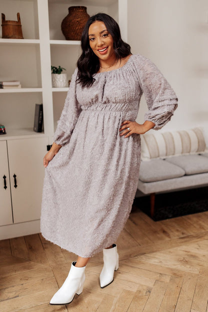 All Is Well Dress In Opal Gray (Online Exclusive) - Uptown Boutique Ramona