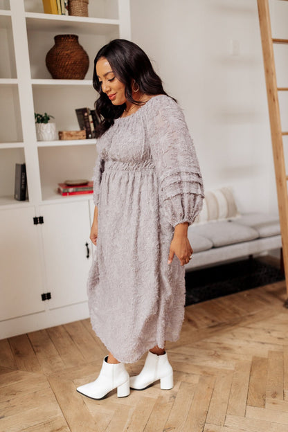 All Is Well Dress In Opal Gray (Online Exclusive) - Uptown Boutique Ramona