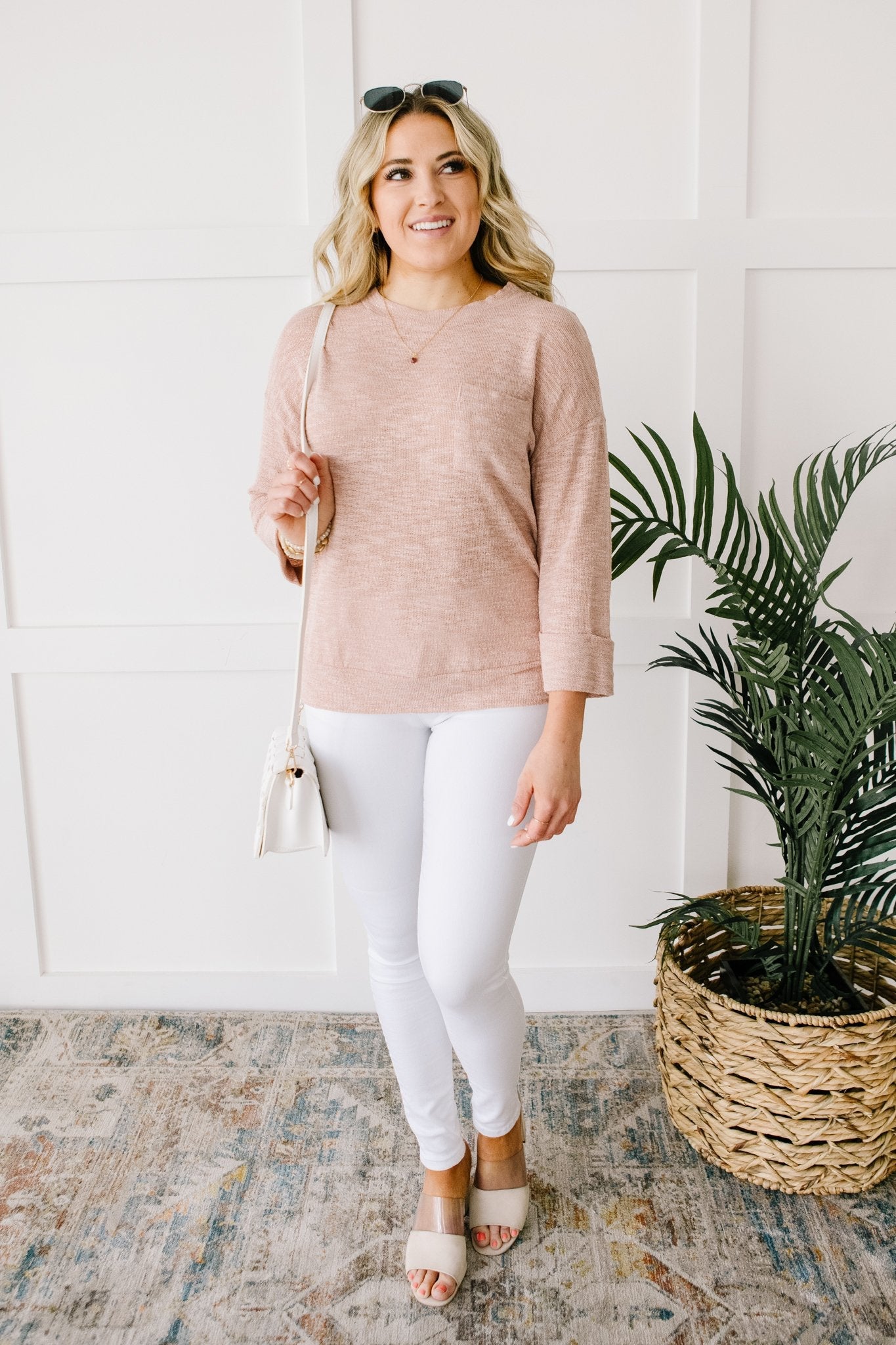 All Over It Top In Dusty Pink (Online Exclusives) - Uptown Boutique Ramona