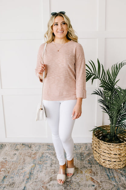 All Over It Top In Dusty Pink (Online Exclusives) - Uptown Boutique Ramona