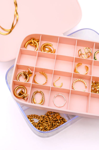 All Sorted Out Jewelry Storage Case in Pink - Uptown Boutique Ramona