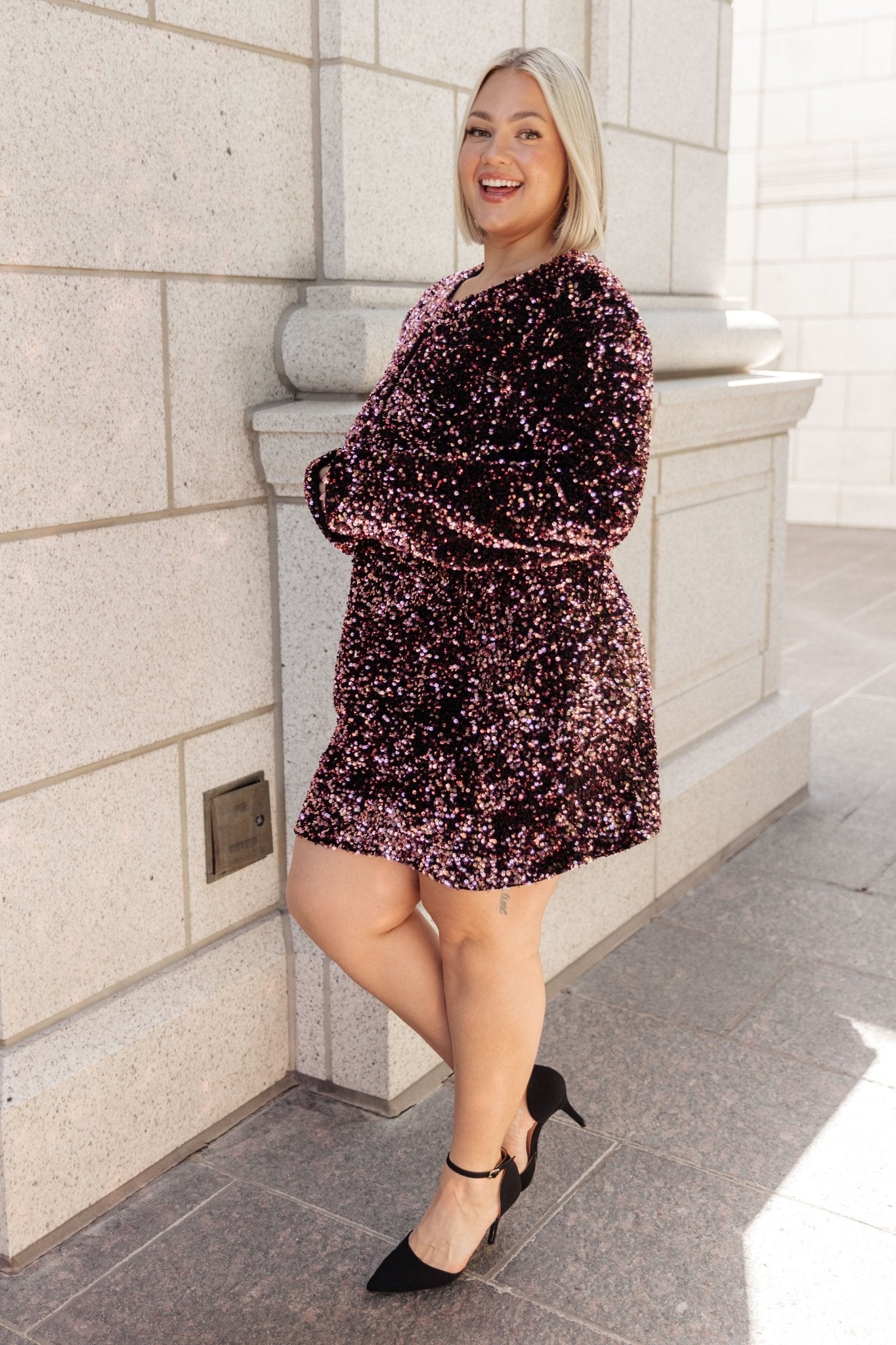 All That Glitters Sequin Dress (Online Exclusive) - Uptown Boutique Ramona