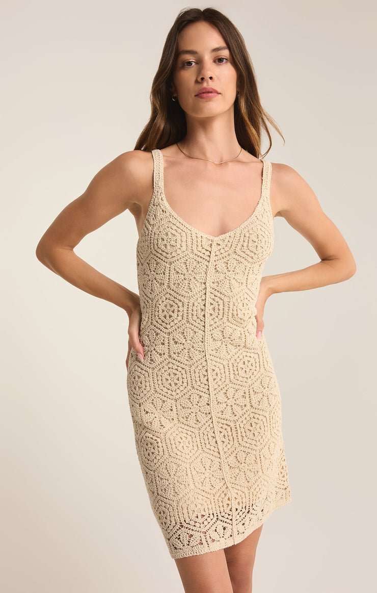 ALLURE CROCHET MINI DRESS - Uptown Boutique Ramona