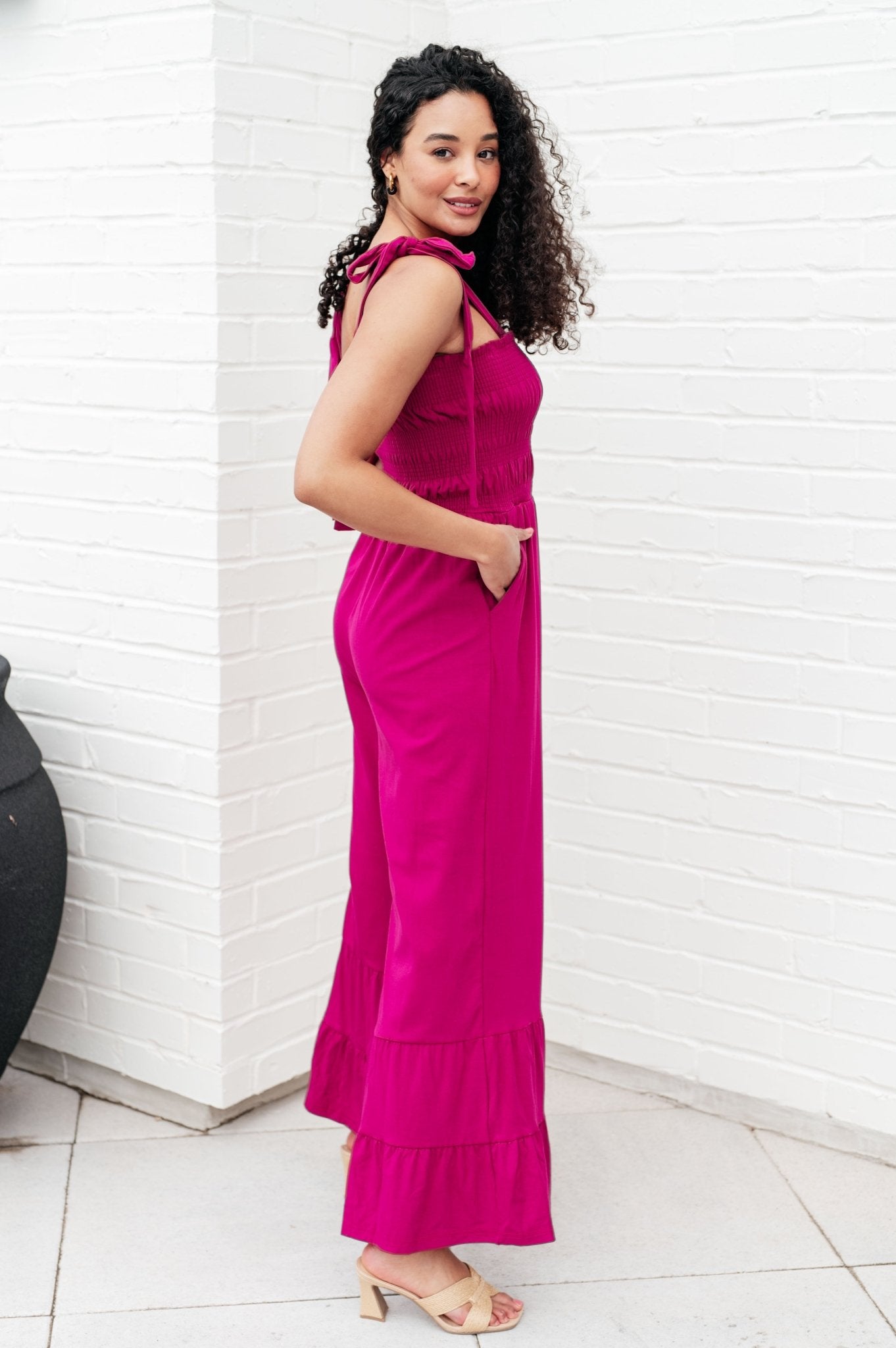 Almost Available Flared Jumpsuit - Uptown Boutique Ramona