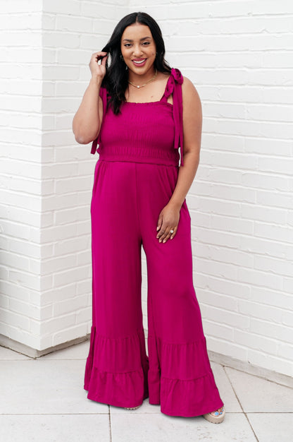 Almost Available Flared Jumpsuit - Uptown Boutique Ramona