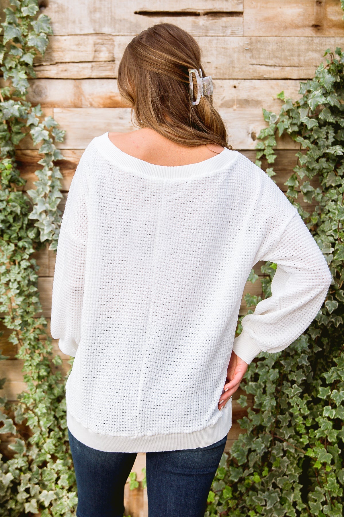 Along The Way Top In White (Online Exclusive) - Uptown Boutique Ramona