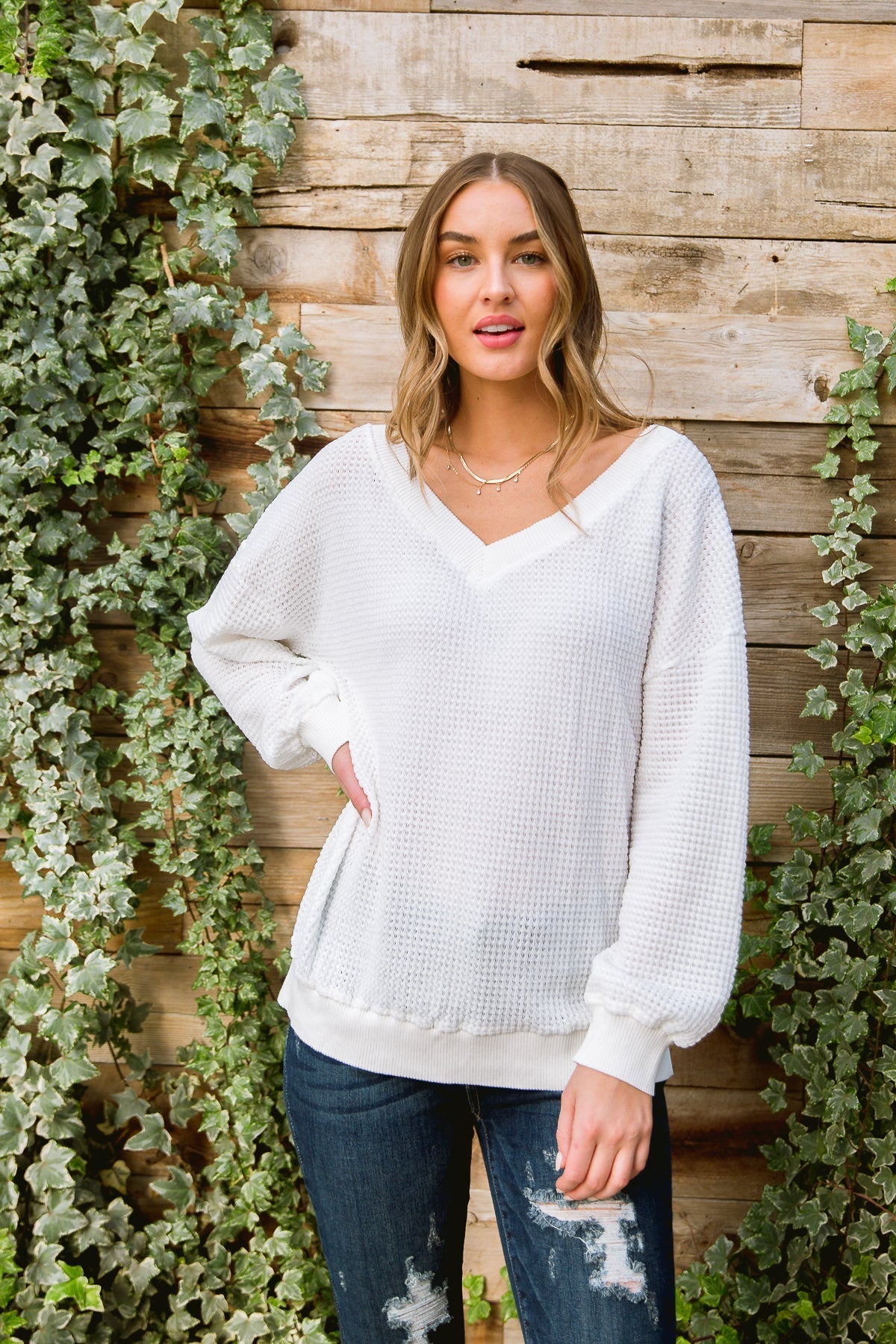 Along The Way Top In White (Online Exclusive) - Uptown Boutique Ramona