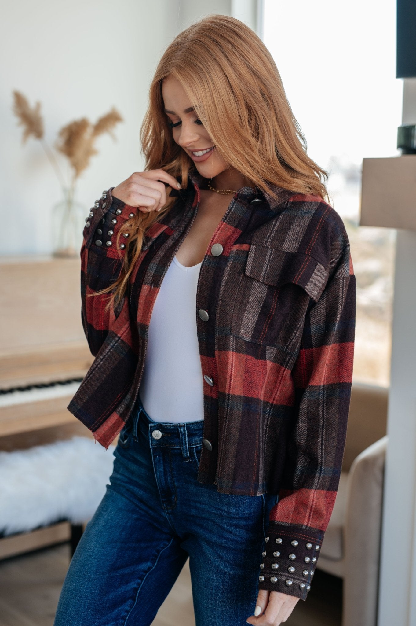 Already There Plaid Shacket (Online Exclusive) - Uptown Boutique Ramona