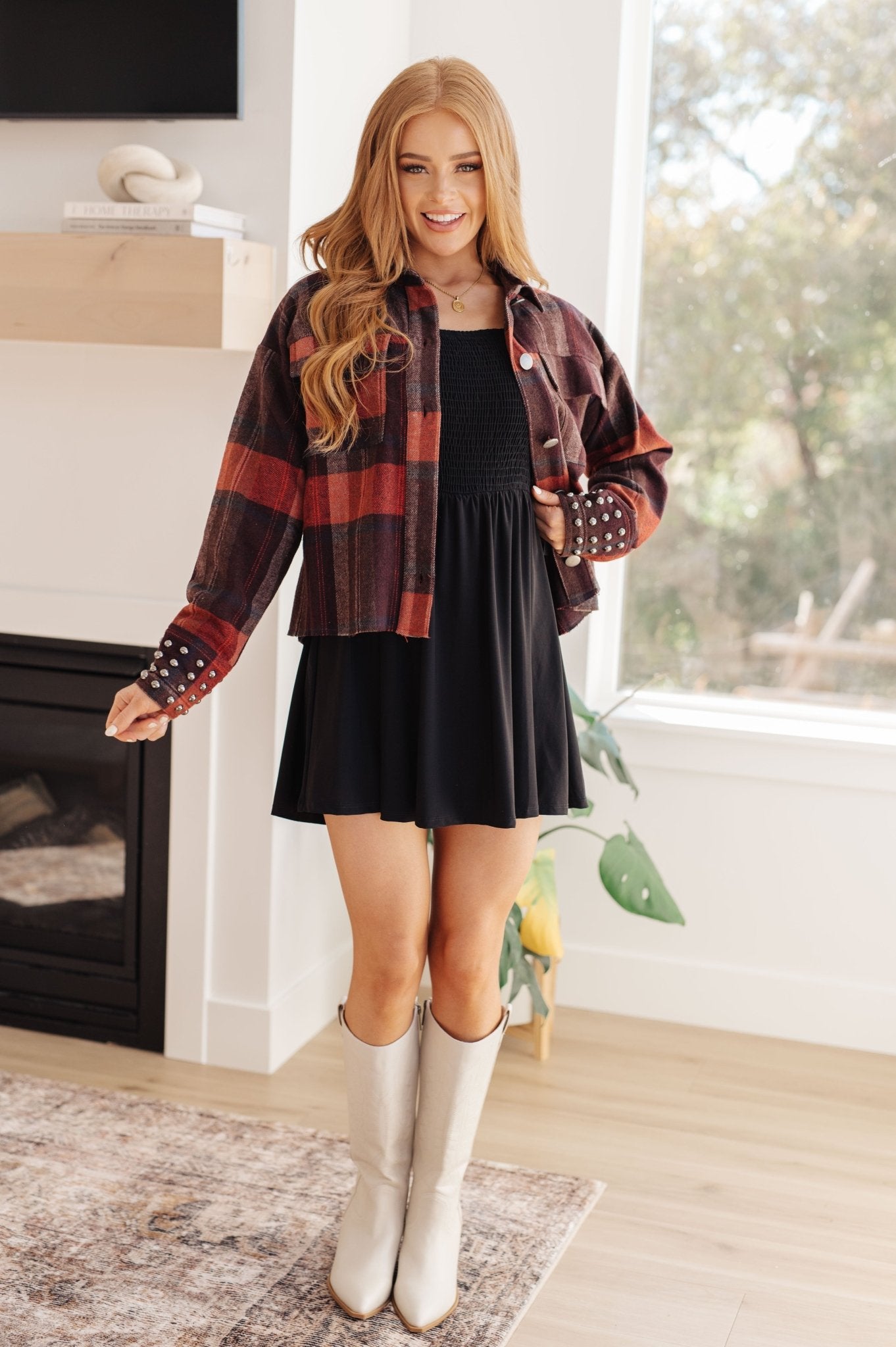 Already There Plaid Shacket (Online Exclusive) - Uptown Boutique Ramona