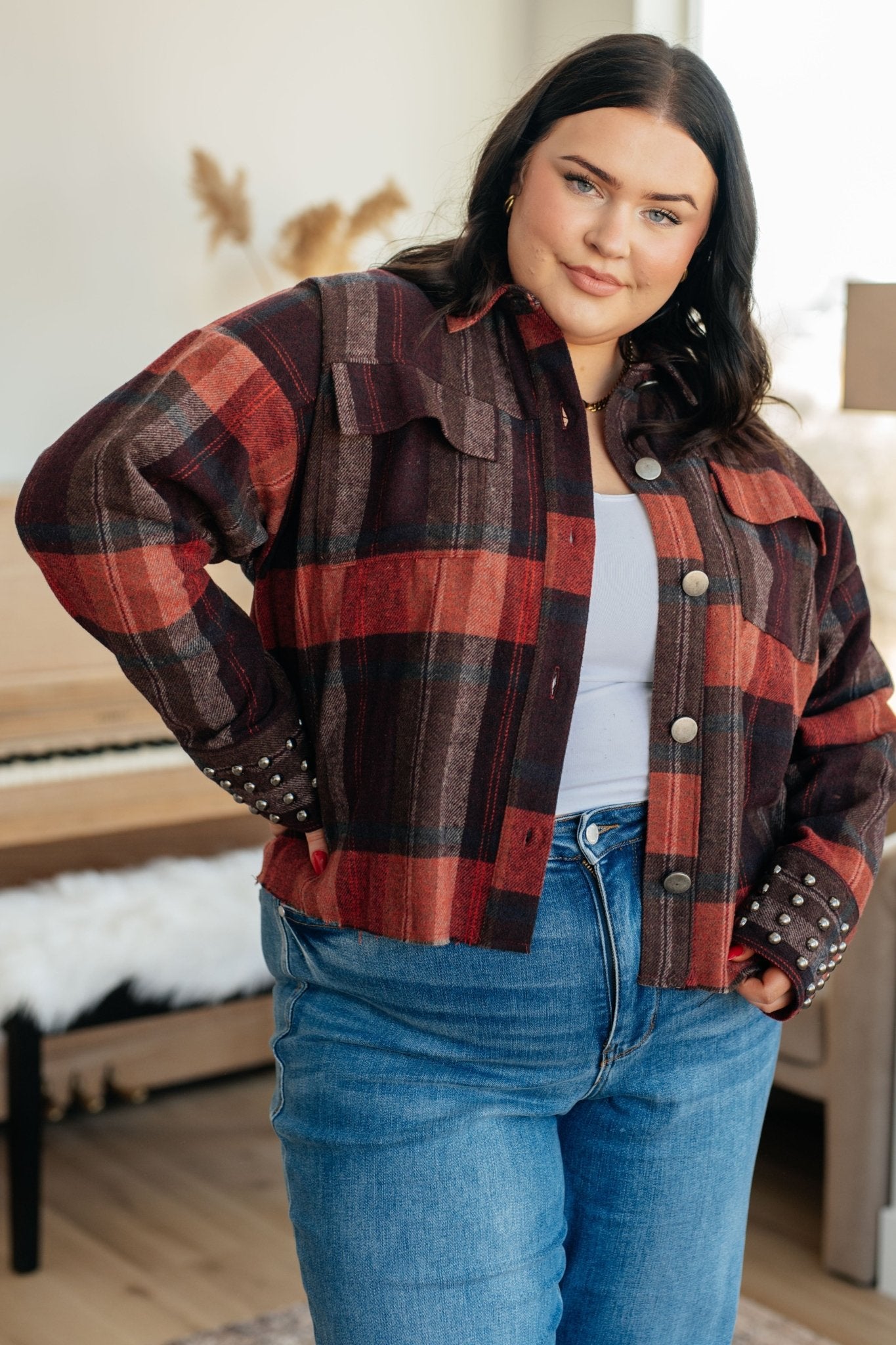 Already There Plaid Shacket (Online Exclusive) - Uptown Boutique Ramona