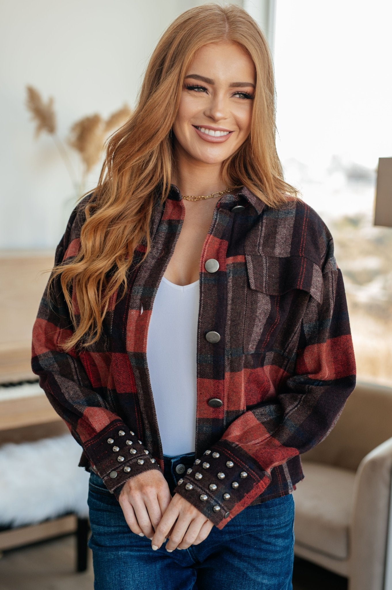 Already There Plaid Shacket (Online Exclusive) - Uptown Boutique Ramona