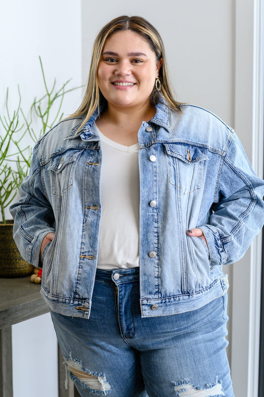 Always Together Light Wash Denim Jacket (Online Exclusive) - Uptown Boutique Ramona