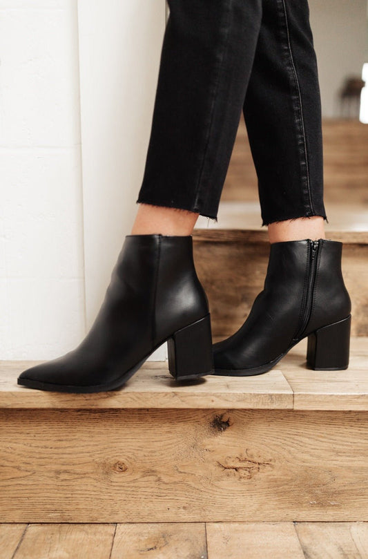 Amari Ankle Boots In Black (Online Exclusive) - Uptown Boutique Ramona