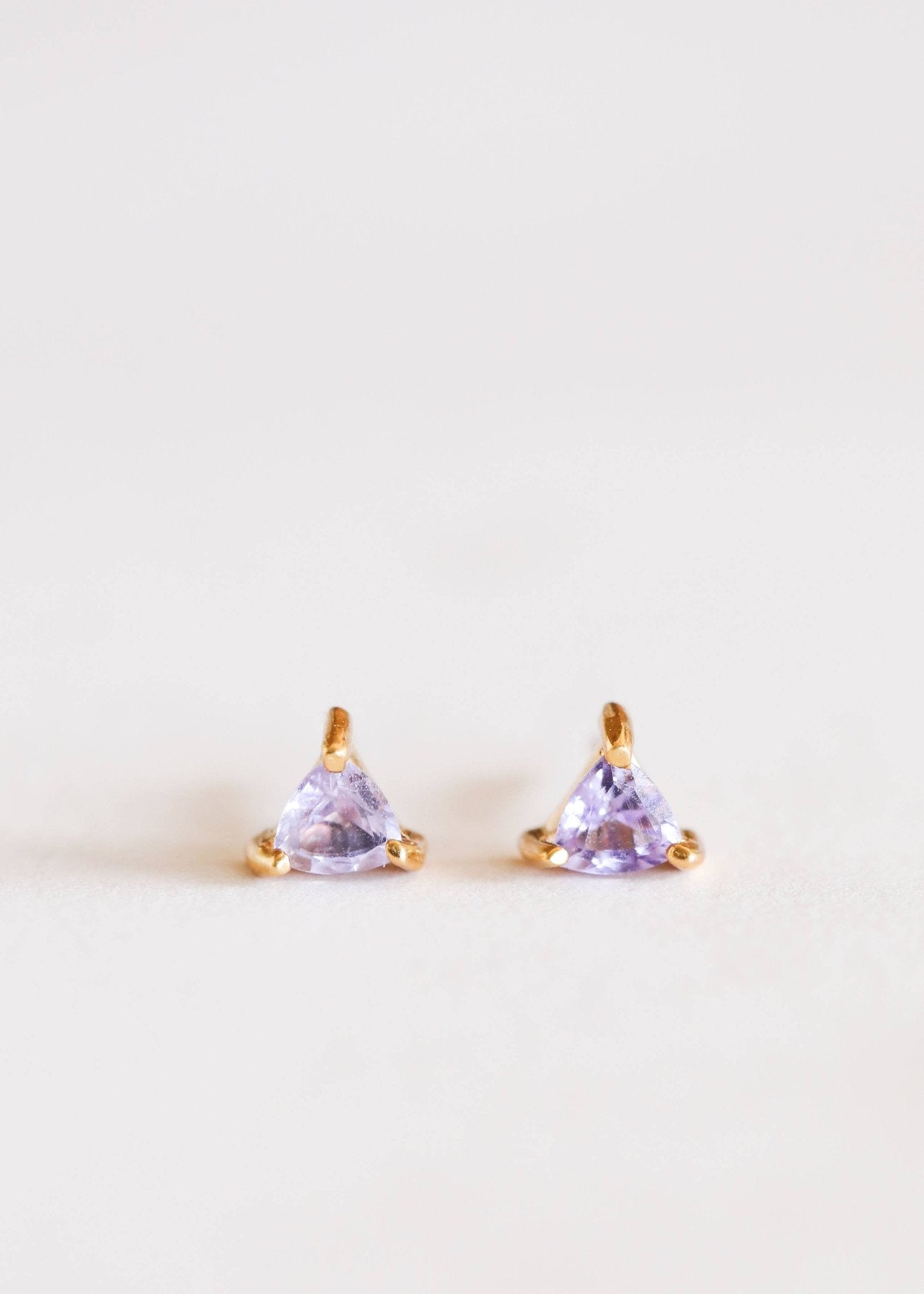 Amethyst Mini Energy Gem Earring - Uptown Boutique Ramona