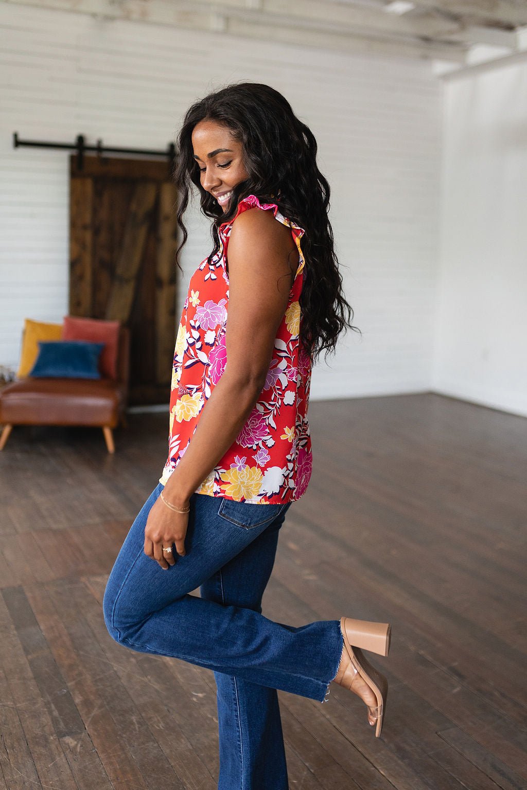 Among The Flowers Floral Top - Uptown Boutique Ramona