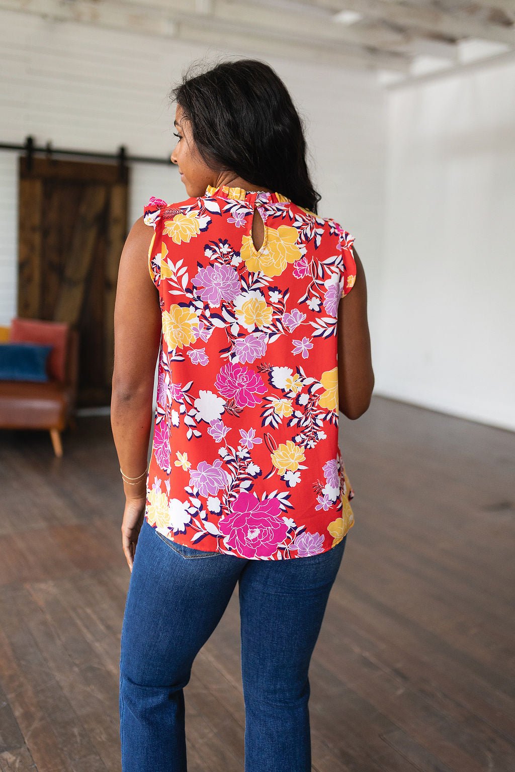 Among The Flowers Floral Top - Uptown Boutique Ramona