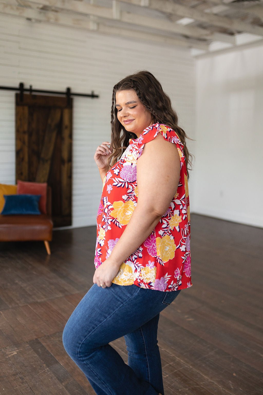 Among The Flowers Floral Top - Uptown Boutique Ramona