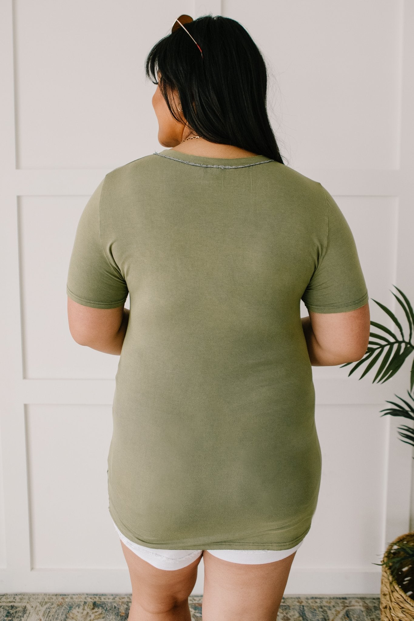 Andy Top in Olive (Online Exclusives) - Uptown Boutique Ramona