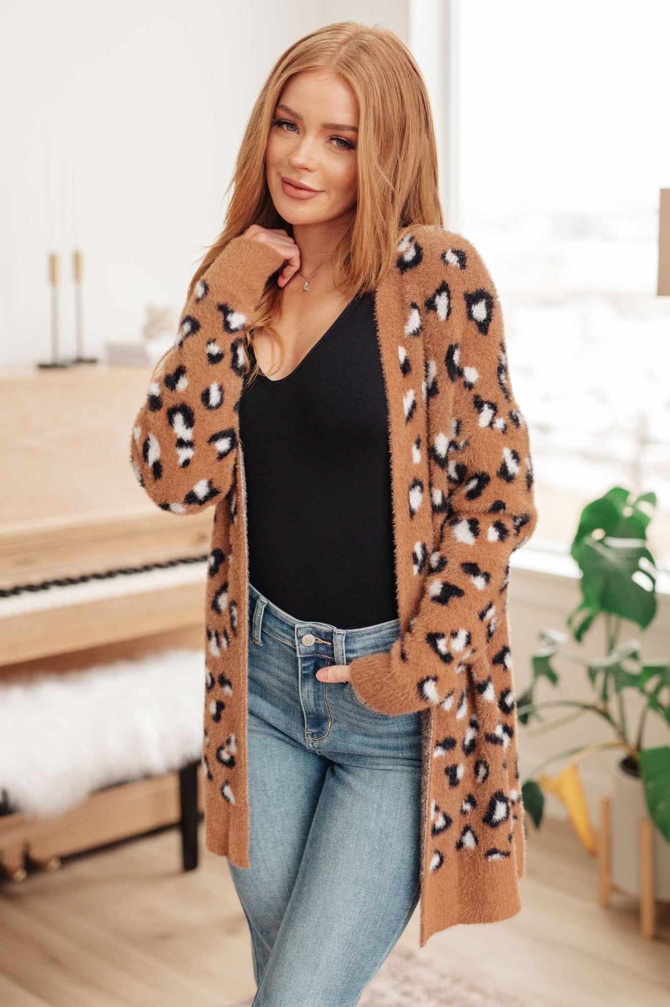 Animal Instinct Longline Cardigan (Online Exclusive) - Uptown Boutique Ramona