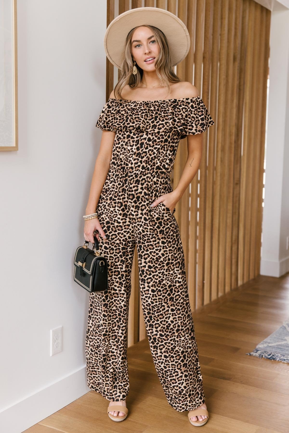 Animal Print Jumpsuit (Online Exclusive) - Uptown Boutique Ramona