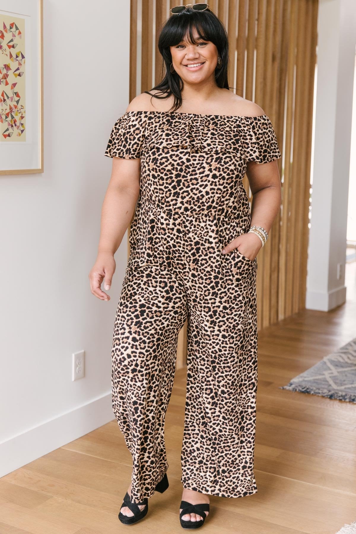 Animal Print Jumpsuit (Online Exclusive) - Uptown Boutique Ramona