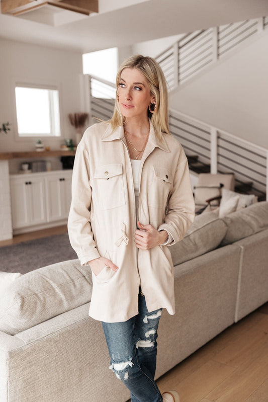 Aniston Everyday Jacket In Ivory (Online Exclusive) - Uptown Boutique Ramona