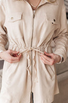 Aniston Everyday Jacket In Ivory (Online Exclusive) - Uptown Boutique Ramona