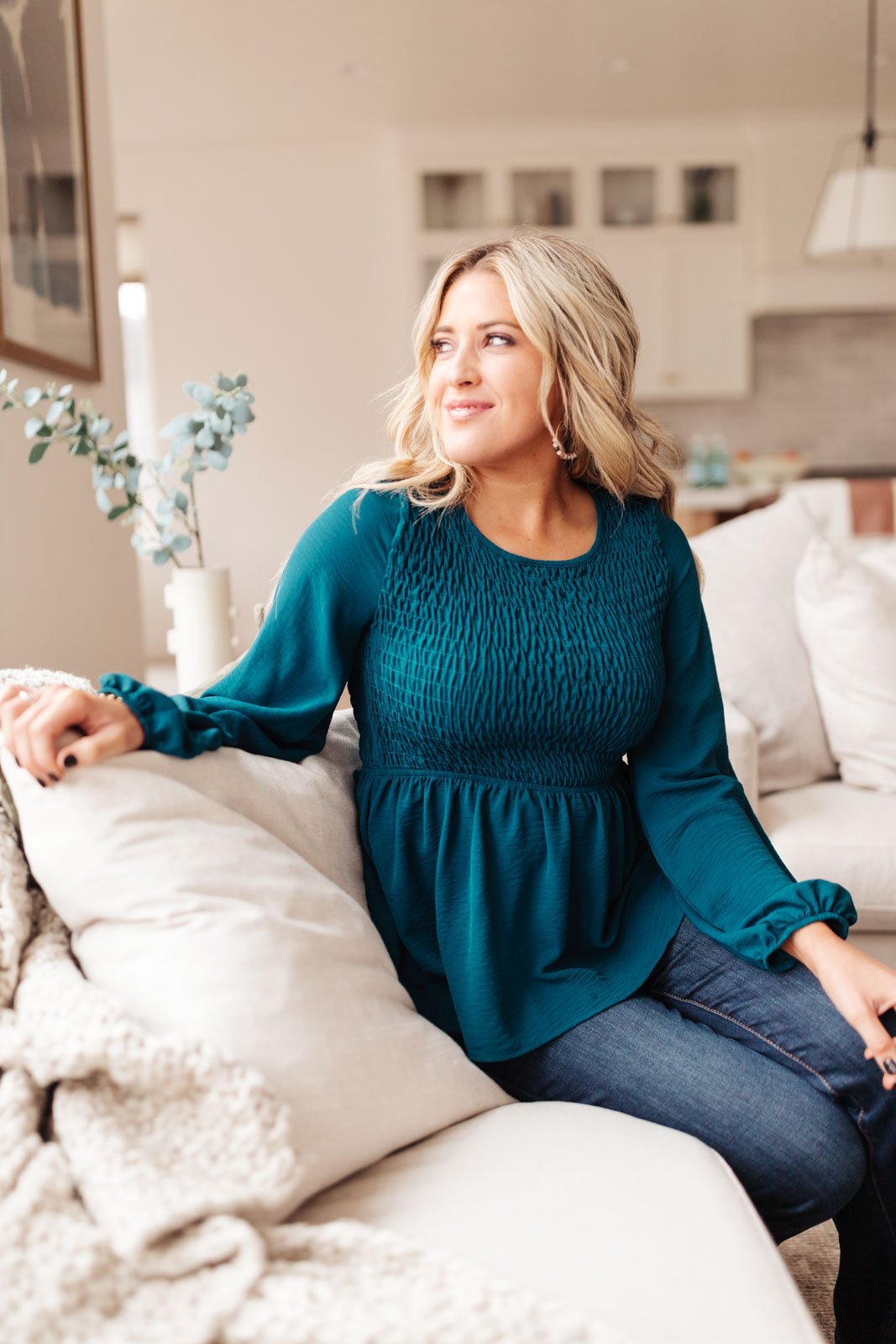 Annalise Top In Deep Teal (Online Exclusive) - Uptown Boutique Ramona