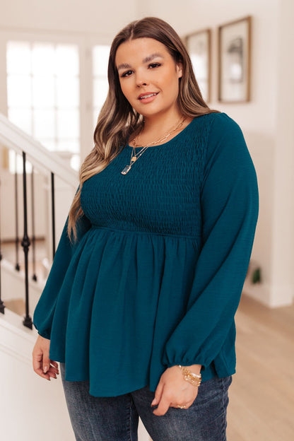 Annalise Top In Deep Teal (Online Exclusive) - Uptown Boutique Ramona