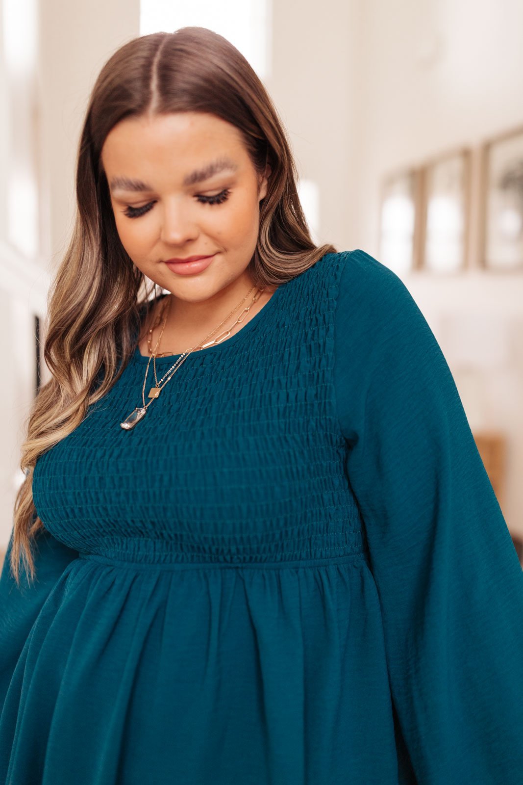 Annalise Top In Deep Teal (Online Exclusive) - Uptown Boutique Ramona