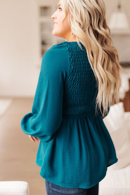 Annalise Top In Deep Teal (Online Exclusive) - Uptown Boutique Ramona