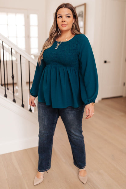 Annalise Top In Deep Teal (Online Exclusive) - Uptown Boutique Ramona