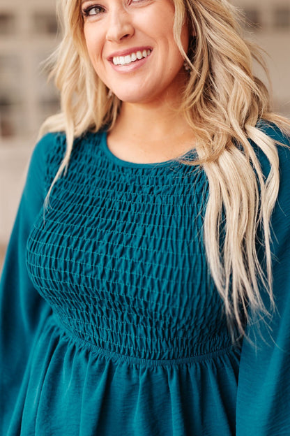 Annalise Top In Deep Teal (Online Exclusive) - Uptown Boutique Ramona