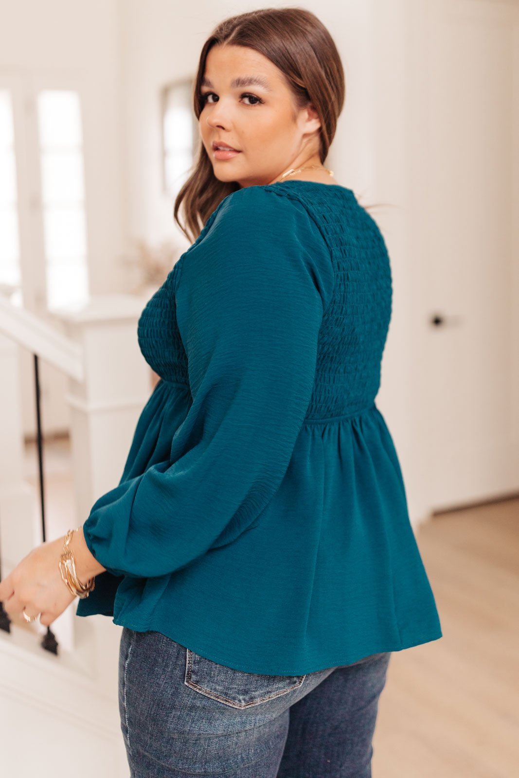 Annalise Top In Deep Teal (Online Exclusive) - Uptown Boutique Ramona