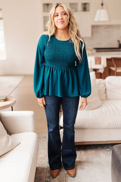 Annalise Top In Deep Teal (Online Exclusive) - Uptown Boutique Ramona