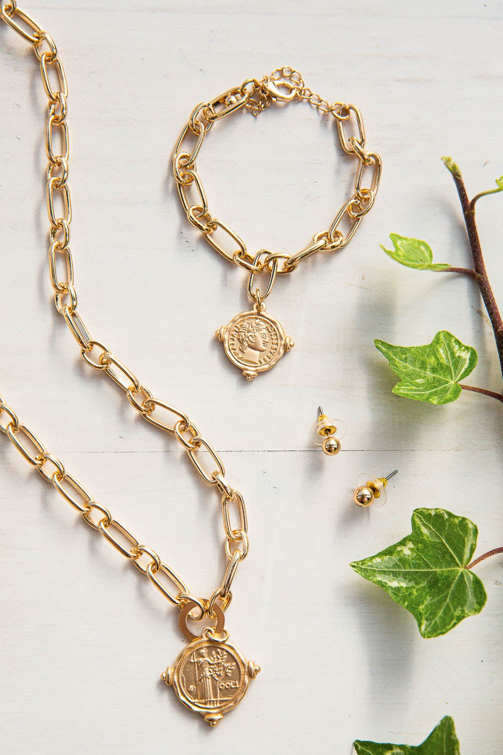 Antique Coin Bracelet (Online Exclusive) - Uptown Boutique Ramona