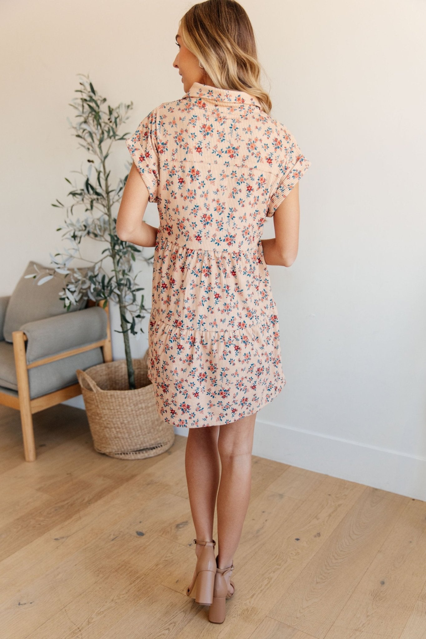 Anywhere You Go I'll Be Collared Dress (Online Exclusive) - Uptown Boutique Ramona