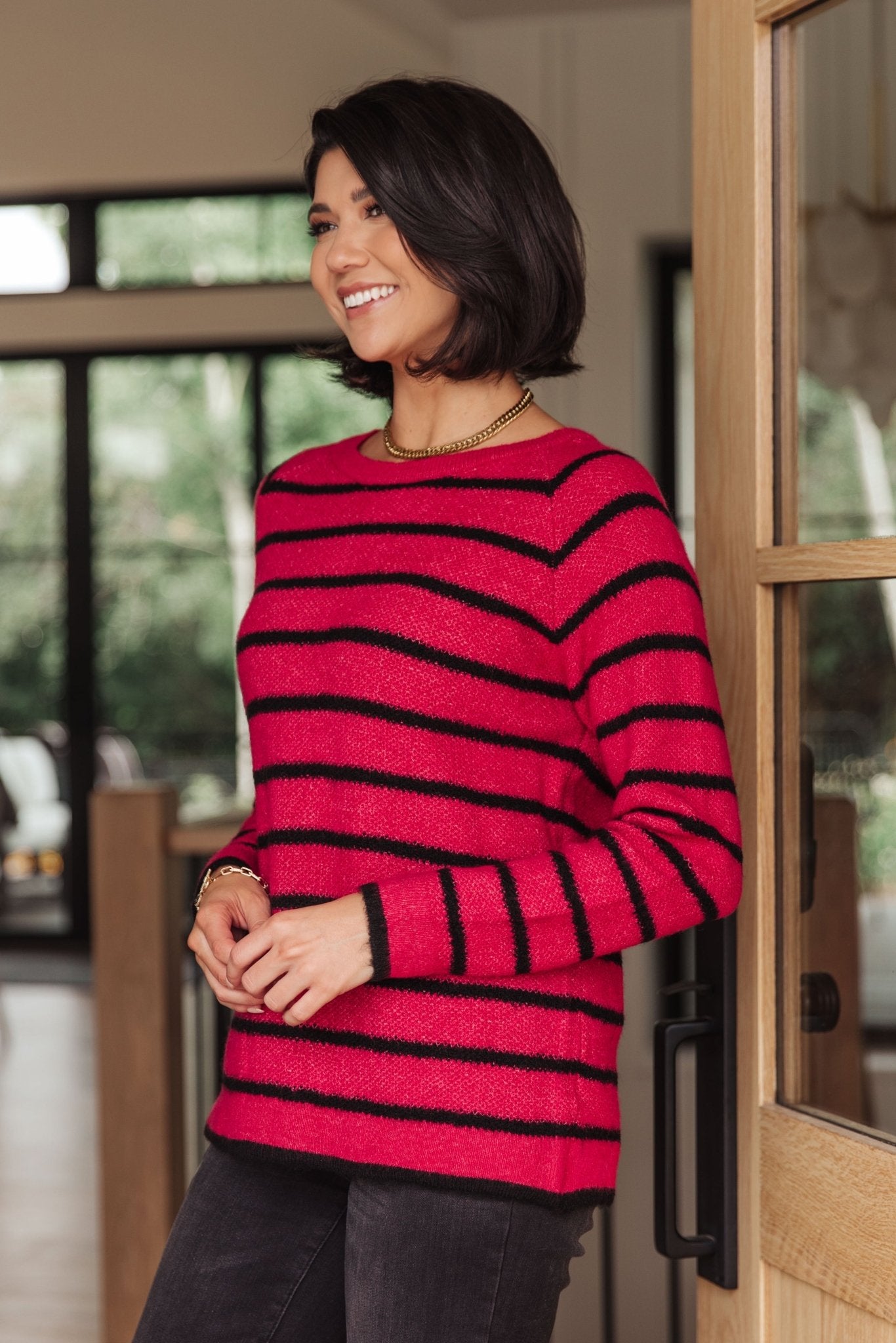 Are We There Yet? Striped Sweater (Online Exclusive) - Uptown Boutique Ramona