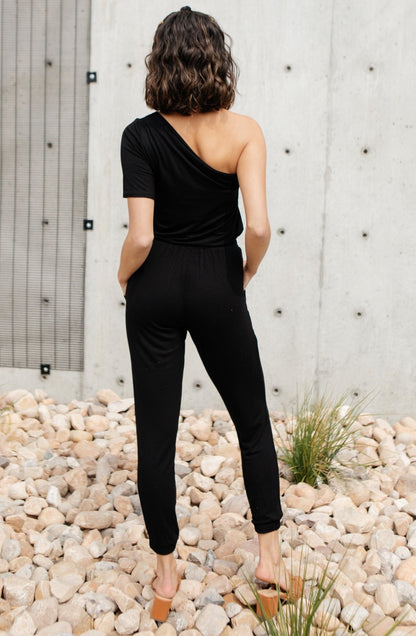 Arm And A Leg Jumpsuit In Black (Online Exclusive) - Uptown Boutique Ramona